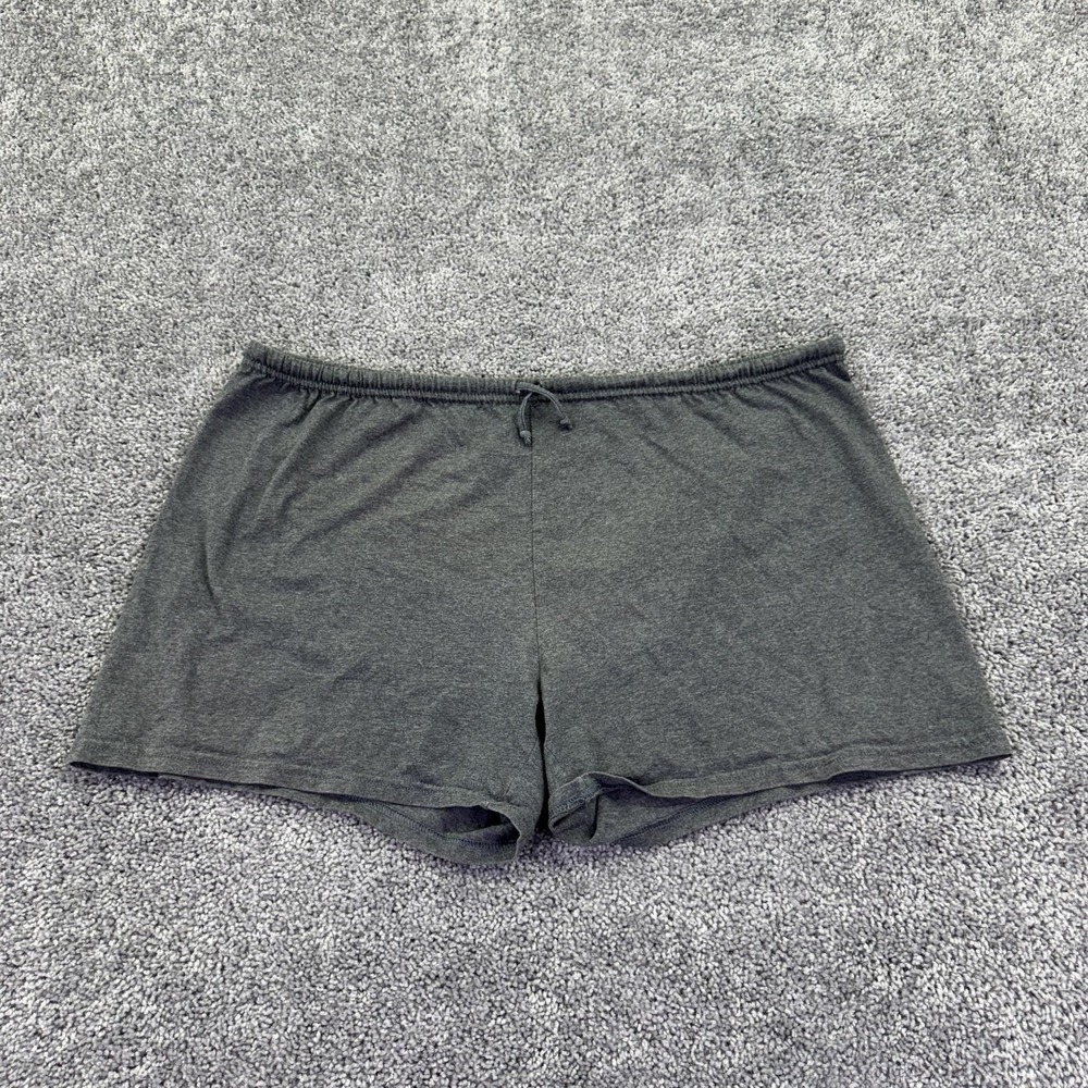 Russell Athletic Shorts Womens Large Gray Jersey Sweat Elastic Waist Lounge